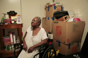 Rhonda Marshall’s belongings have been packed in moving boxes for almost a year as she anticipated a voucher allowing her to relocate from the neglected Hacienda public housing complex.
